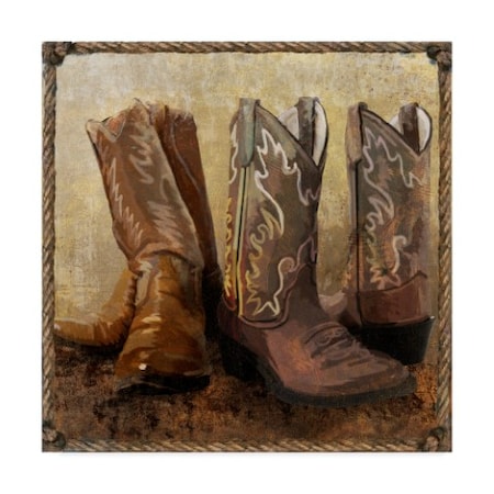 Art Licensing Studio 'Roped In Boots' Canvas Art,35x35